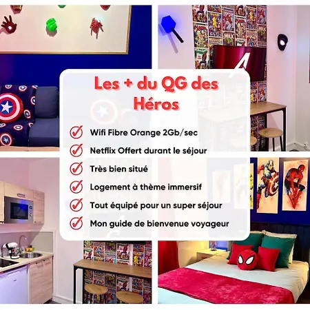Appartement Dalikyda - Le Qg Des Heros- Stationnement Gratuit Le Havre